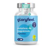 Complexe Magnésium, Premium Constitué de 5 Composés de Qualité Supérieure, 250mg de Magnésium Élémentaire par Dose Journalière, Magnesium Bisglycinate et Citrate, Testé en Laboratoire, 100% Végane