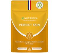 Complexe Solaire - Preparateur & Accelerateur de Bronzage - Gelule Solaire pour Bronzer - Beta Carotene, Vitamine E, Cuivre, Bardane & Lycopene - 60 Gélules Vegan - Nutrimea - Fabrication Française