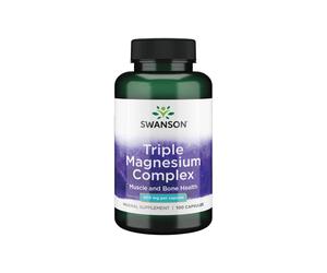 Complexe Triple Magnésium 400 mg 100 Capsules Swanson Health Products