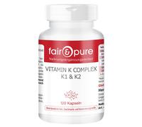 Complexe Vitamine K - 120 gélules K1 et K2 Menaquin MK-4 + KM-7 | juste et pure
