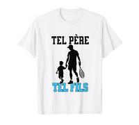Complicité Papa et Fils Tennis Cadeau fête des Pères T-Shirt