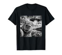 Complot d'artisanat Extraterrestre à Selfie avec Un ovni et Mignon Capybara T-Shirt
