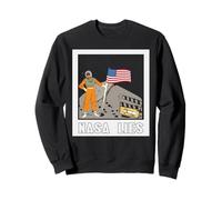 Complot Lunaire Humour Satirique Conspiration Sweatshirt