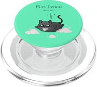 Complot mystérieux et Douillet Twist The Cat Did It Cosy Crime Book Lover PopSockets PopGrip pour MagSafe