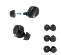 Comply Embouts en mousse pour écouteurs Sony TrueWireless, assortiment S, M, L, 3 paires, noir, confort ultime, ajustement inébranlable, embouts de rechange, fabriqués aux États-Unis