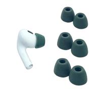 Comply Lot de 3 Paires d'embouts en Mousse à mémoire de Forme pour Apple AirPods Pro génération 1 et 2, Confort Ultime, Ajustement inébranlable, fabriqués aux États-Unis, Taille M, Vert pin