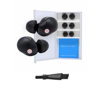 Comply TrueGrip Lot de 3 paires d'embouts en mousse à mémoire de forme pour tous les écouteurs Sony TrueWireless, tailles S, M, L, noir, isolation sonore supérieure, confort accru, ajustement sécurisé