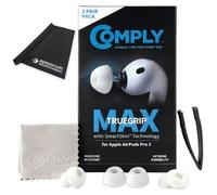 Comply TrueGrip MAX Bouchons d'oreilles pour Pods Pro 3, blancs, taille L, avec chiffon Keepdrum