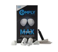 Comply TrueGrip Max Embouts de Rechange en Mousse à mémoire de Forme pour Apple AirPods Pro 1 et 2 | Confort Durable, durabilité extrême, Ajustement sûr, Isolation sonore supérieure | Blanc (Taille L