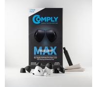 Comply TrueGrip Max | Embouts de Rechange en Mousse à mémoire de Forme Premium pour Apple AirPods Pro (1 & 2 générations) | Technologie SmartSkin™ | Noir, Taille M, 3 Paires