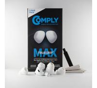 Comply TrueGrip Max | Embouts de Rechange en Mousse à mémoire de Forme Premium pour Apple AirPods Pro (1 & 2 génération) | Technologie SmartSkin™ | Blanc, Taille S, 3 Paires