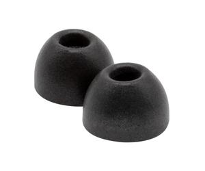 Comply TrueGrip Memory Foam Replacement Earbud Tips for Sennheiser Momentum, Momentum 2 True Wireless, CX-400BT Earphones - Secure Fit and Noise Blocking, Black (Large, 3 Pair)