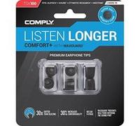 Comply TSX-100 Embouts de remplacement en mousse - Medium (3 Paires) Noir Comfort PLUS