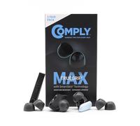 Comply TW-200-A | Embouts TrueGrip Max en Mousse à mémoire de Forme pour Anker Soundcore, JBL, Skullcandy, EarFun et Plus | Confort Ultime, Ajustement sûr, Isolation Acoustique supérieure | Noir