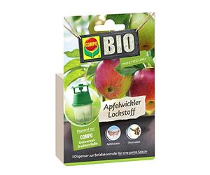 COMPO BIO Attractif contre le carpocapse des pommes pour toute une saison, compatible avec le piège à entonnoir COMPO (vendu séparément), en distributeur, lot de 3