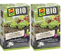 Compo Bio Engrais Longue durée pour Plate-Bande surélevée avec Laine de Mouton de 750 g, Vert (Lot de 2)