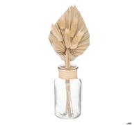 Compo fleurs séchées ""Sea view"" verre H28cm - Atmosphera createur d'interieur