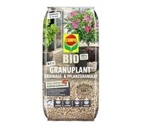 COMPO Granuplant Granuplant Granulés de Drainage et de Plantation, 40 l | Pierre ponce 100 % naturelle en pierre volcanique, alternative au drainage de l'argile expansée, améliore le drainage des