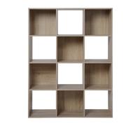 COMPO Meuble de rangement 12 cases - Bois clair - Contemporain - L92 cm