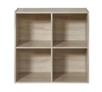 COMPO Meuble de rangement 4 cases Bois clair - L61,5 cm