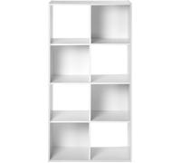 COMPO MEUBLE de rangement 8 cases Blanc - L62 cm