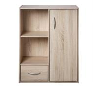 COMPO Meuble de rangement contemporain coloris chêne - L 62 cm