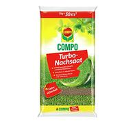 COMPO Resemencement turbo - Comble rapidement et de manière fiable les lacunes dans la pelouse - Avec sécurité anti-germes - 1 kg - 50 m²