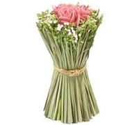 compo rose fleurs séchées dans gerbe 11x8cm rose - hobi fde136ro Rose G