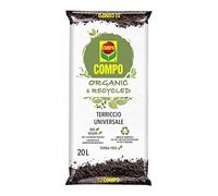 Compo Terreau Universel Organic & Recycled, pour Plantes en Pot ou au Sol, autorisé en Agriculture Biologique, végétalien, 20 litres