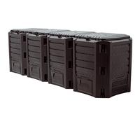 Compogreen de plante de compost module 1600l., Dimensions (mm) 2610x719x826, couleur noire