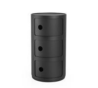 Componibili Recycled Mat Espace de Stockage Noir H58 Kartell - 8058967295818