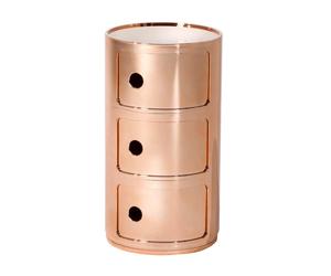 Componibili 3 Metallic - Conteneur 3 tiroirs