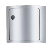 Componibili 4955 - élément rond haut Kartell Argent - 4955 SI