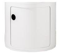 Componibili 4955 - élément rond haut Kartell Blanc - 4955 03