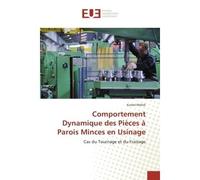 Comportement Dynamique des Pieces A Parois Minces en Usinage Cas du Tournage et du Fraisage - Kamel Mehdi - Universitaires Europeennes - broché - Etude