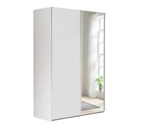 Composad Armoire de la Ligne Systema, Armoire à 2 Portes coulissantes avec Portes Miroir, Chambre à Coucher, Dimensions (LxHxP) 150 x 223 x 67 cm, Couleur Blanche, fabriquée en Italie