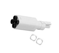 Composant de couplage 5 voies sans effort pour modèles de laboratoire, flexibilité et fiabilité. Composant à cinq voies