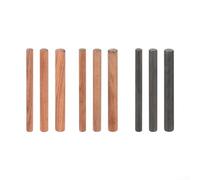 Composant de joint rond en bois massif de qualité supérieure, y compris bois de rose ébène et bois de santal rouge 8 mm, 10 mm, 12 mm x 100 mm pour artisanat du bois (palissandre de 8 mm)