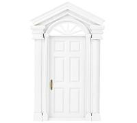 Composant de mobilier de Maison de poupée en Bois PolyGen Comprenant Une Porte de Maison de poupée Miniature, Cette Porte de Maison de poupée à l'échelle 1:12 est destinée à la