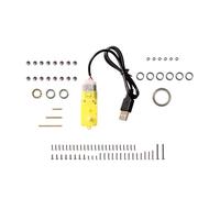 Composant de modèle créatif d'impression 3D Tourbillons à trois axes pour assembler le moteur d'avion, lumière LED, modèle de piste en marbre
