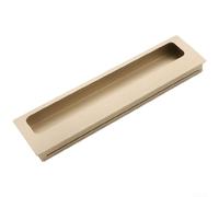 Composant de quincaillerie minimaliste fabriqué à partir d'aluminium spatial avec finition oxydée en bronze brossé pour un langage unifié de design d'intérieur (B* 2)