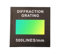 Composant de réseau de diffraction pour la décomposition spectrale et la mesure de la longueur d'onde avec 50/100/300/600 lignes gravées et matériau en verre de 2 mm (500)