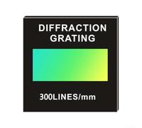 Composant de réseau de diffraction pour la décomposition spectrale et la mesure de la longueur d'onde avec 50/100/300/600 lignes gravées et matériau en verre de 2 mm (300)