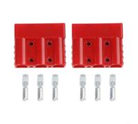 Composant d'interconnexion à 3 broches 50 A pour modules d'alimentation CC/CC et câblage de carte de circuit imprimé de chargeur, tension de fonctionnement 600 V, coque PC, contacts en cuivre (2