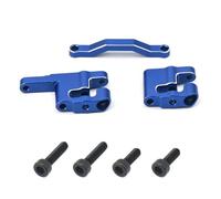 Composants Auto RC Compatible avec ARRMA pour Mini pour Kraton 1/16 RC, Pièces De Mise À Niveau De Voiture, Accessoires De Rechange De Modification, Ensemble De Direction en Métal(Blue)