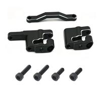 Composants Auto RC Compatible avec ARRMA pour Mini pour Kraton 1/16 RC, Pièces De Mise À Niveau De Voiture, Accessoires De Rechange De Modification, Ensemble De Direction en Métal(Black)
