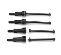 Composants Auto RC Compatible avec ARRMA pour Mojave pour GROM 1/14 RC, Pièces De Mise À Niveau Voiture, Jeu D'arbres en Acier CVD, Transmission Avant Et Arrière, Écrou Roue Aluminium(Black)