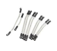 Composants Auto RC Compatible avec Axial pour SCX10 pour SCX10 II 90046 1/10 Voiture Radiocommandée pour Escalade Upgrade Pièces Set Liaisons Métal Tige Direction Kit Extrémités(313mm)