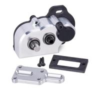 Composants Auto RC Compatible avec Capra pour SCX10 III AR45 1/10 RC, Pièces De Mise À Niveau sur Chenilles, Boîte De Vitesses De Transmission À Portail Ultra Légère 48P avec Patin Coulissant(Silver)
