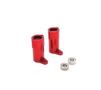 Composants Auto RC Compatible avec FMS FCX24M pour Camel Cup D90 pour Defender First pour Range pour Rover 1/24 RC Pièces De Mise À Niveau Voiture Arrière en Métal(Red)